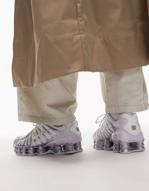 Zapatillas de deporte blancas y lilas Shox TL de Nike , 3 de 5