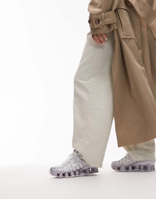 Zapatillas de deporte blancas y lilas Shox TL de Nike , 5 de 5