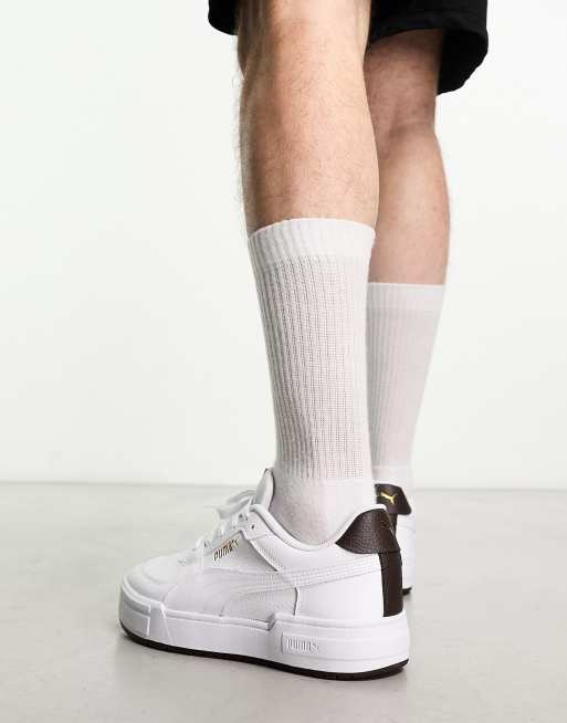 Zapatillas de deporte blancas y marrones Ca Pro de PUMA