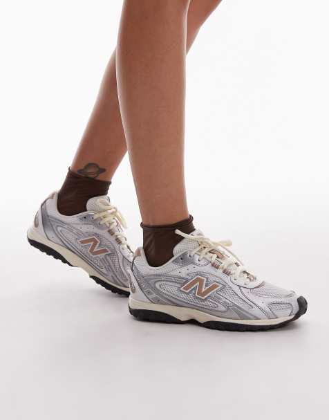 Zapatillas de deporte blancas y marrones unisex 204L de New Balance - view 1