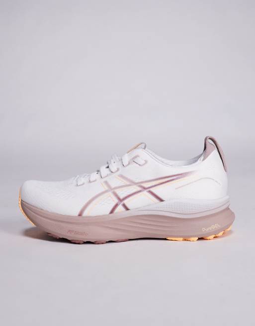 Zapatillas de deporte blancas y naranjas para correr Gel-Kayano 32 de Asics, 2 de 5