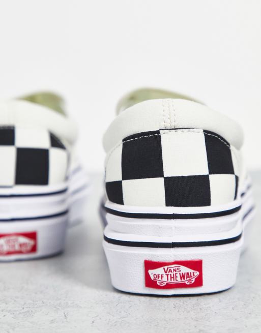 Zapatos vans shop a cuadros grandes