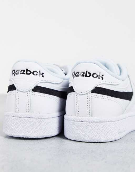 Zapatillas de deporte blancas y negras Club C Revenge de Reebok Classics, 2 de 4