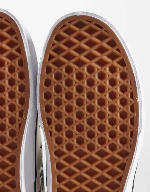 Zapatillas de deporte blancas y negras con estampado de hojas de Vans Authentic, 4 de 5