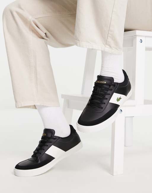 Zapatillas Hombre LACOSTE (43 - Cuero Flor - Blanco)