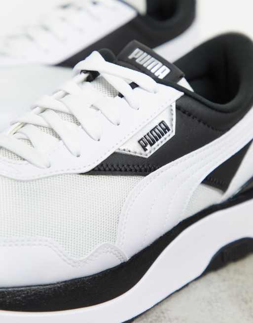 Zapatillas de deporte blancas y negras Cruise Rider de Puma