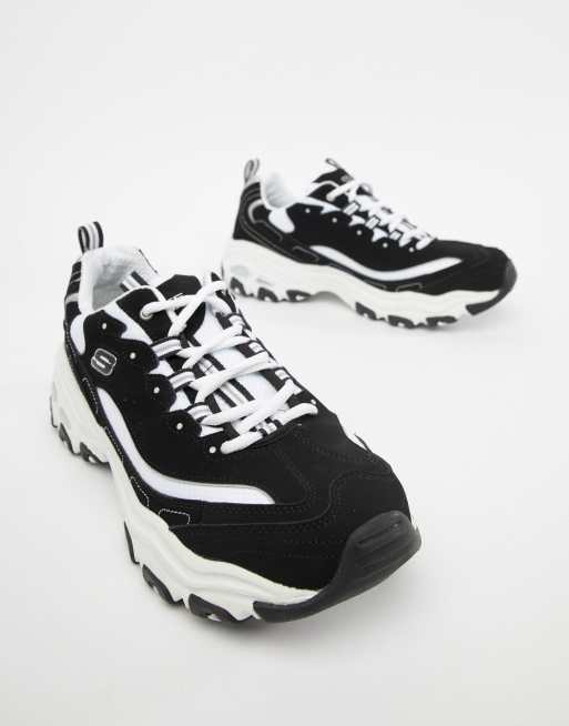 Zapatillas de deporte blancas y negras D'lites | ASOS