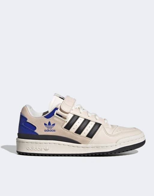 Zapatillas de deporte blancas y negras Forum Low de adidas Originals