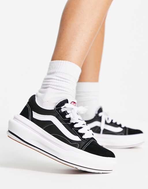 Vans old skool blancas y negras sale