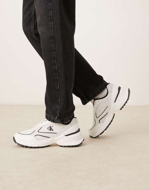 Zapatillas de deporte blancas y negras Tokyo Runner de Calvin Klein, 2 de 5