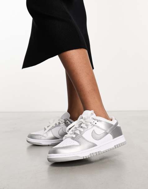 Zapatillas de deporte blancas y plateado joya Dunk Low de Nike - view 1
