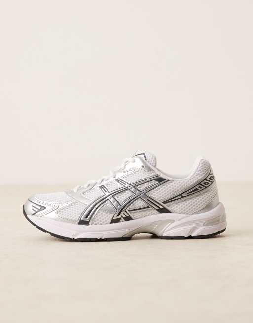 Zapatillas de deporte blancas y plateado puro Gel-1130 de Asics, 2 de 5