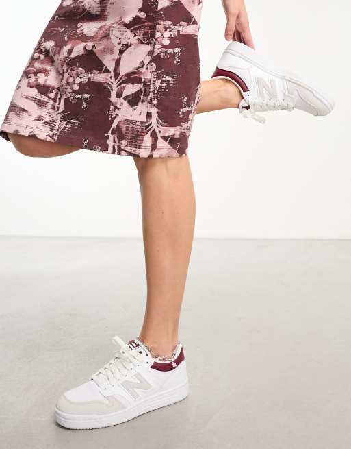 Zapatillas de deporte blancas y rojas 480 de New Balance ASOS