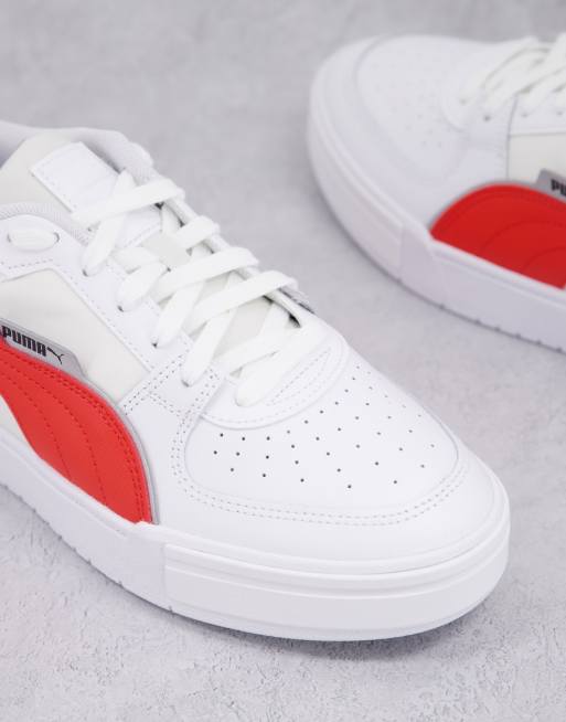 Zapatillas de deporte blancas y rojas CA Pro Tech de PUMA