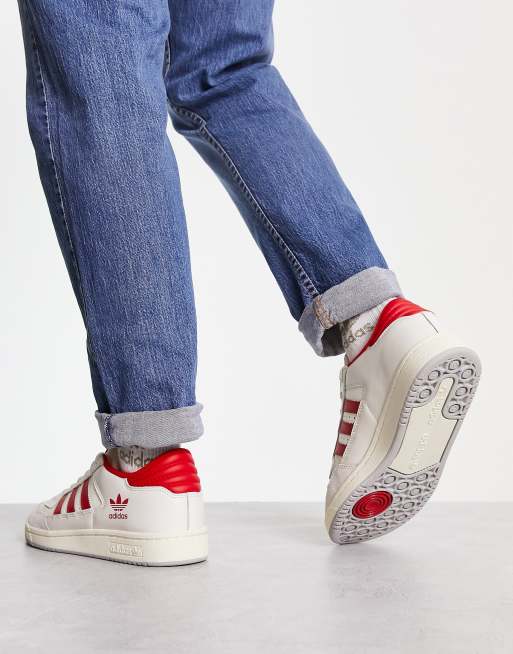 Zapatillas de deporte blancas y rojas Centennial de adidas Originals