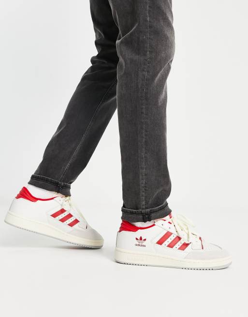 Zapatillas de deporte blancas y rojas Centennial de adidas Originals