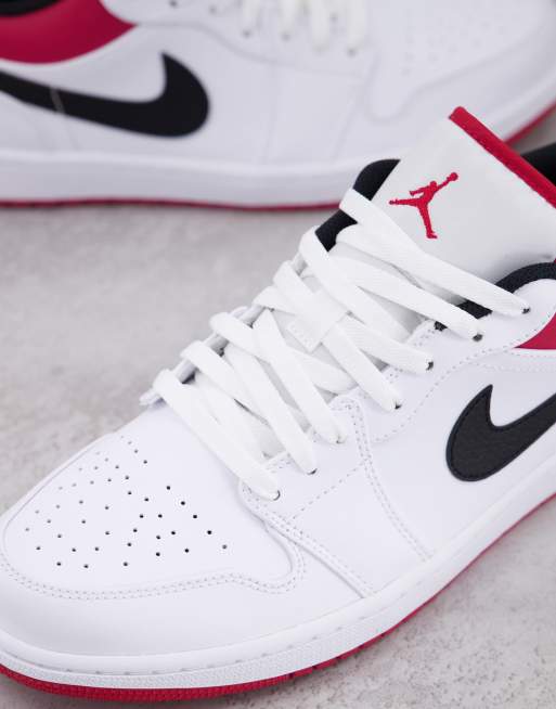 Zapatillas de deporte blancas y rojo gimnasio Air Jordan 1 Low de Jordan , 2 de 4