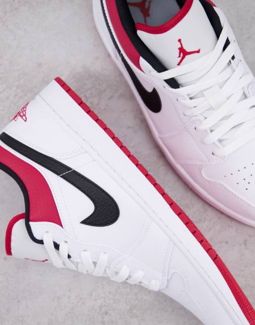 Zapatillas de deporte blancas y rojo gimnasio Air Jordan 1 Low de Jordan , 4 de 4