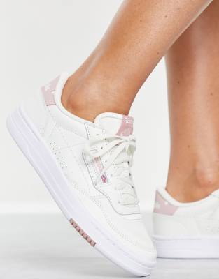 reebok blancas y rosas