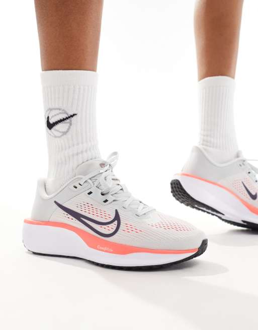 Nike blancas y rosas online