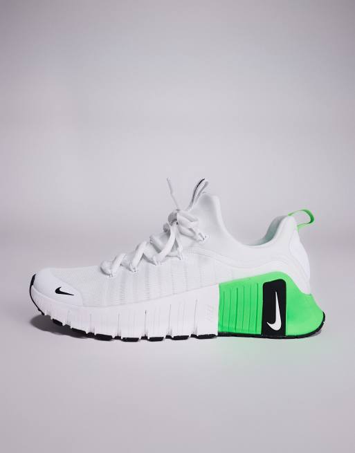 Zapatillas de deporte blancas y verde lima Metcon 6 de Nike Training, 2 de 5