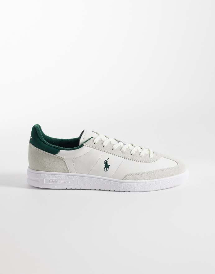 Polo Ralph Lauren Zapatillas de deporte blancas y verde oscuro