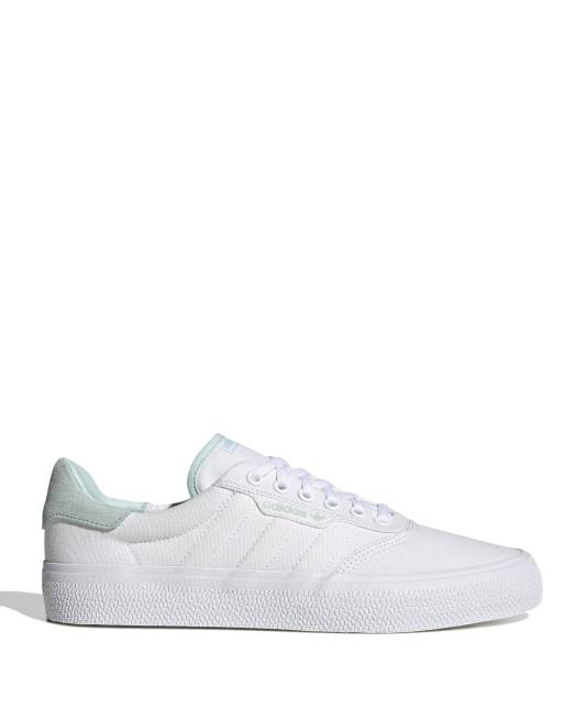 Zapatillas de deporte blancas y verdes 3MC Vulc de adidas Originals