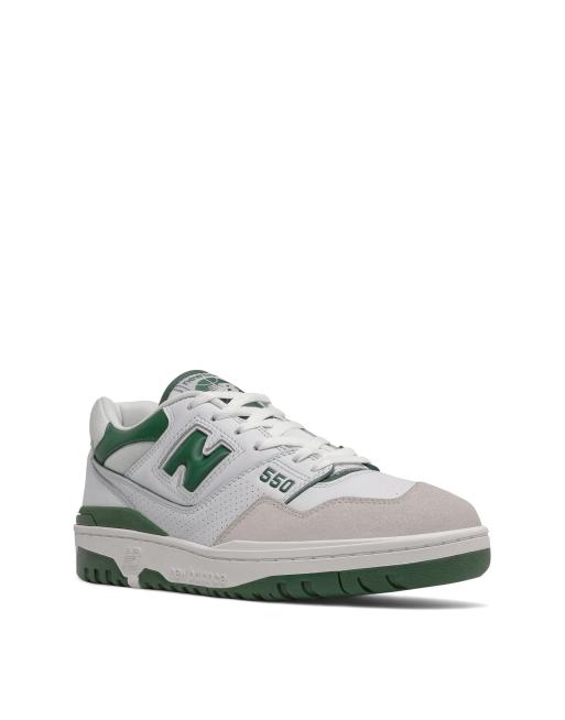 Zapatillas de deporte blancas y verdes 550 de New Balance, 3 de 4
