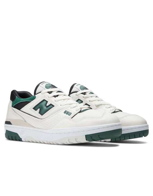 Zapatillas de deporte blancas y verdes 550 de New Balance, 2 de 4