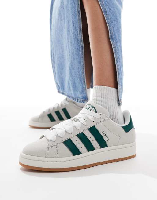 Zapatillas de deporte blancas y verdes Campus 00s de adidas