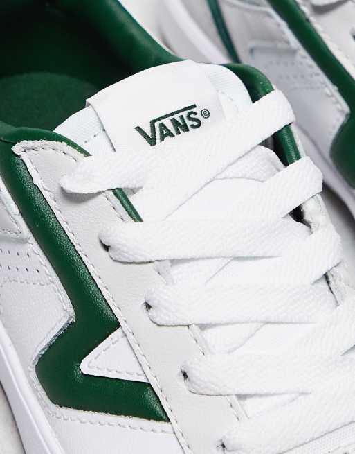 Zapatillas de deporte blancas y verdes con suela de goma Lowland