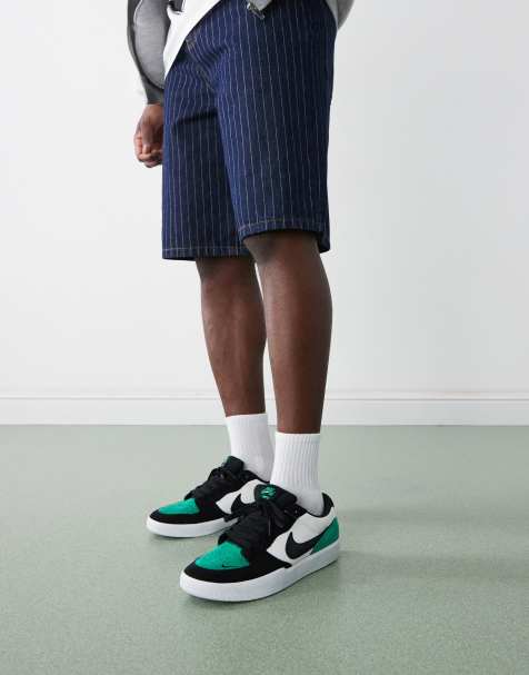 Zapatillas de deporte blancas y verdes Force 58 de Nike SB - view 1