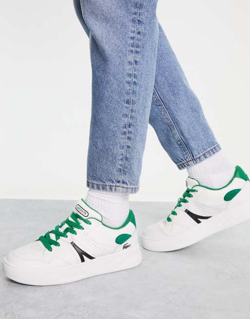 Tenis lacoste verde online con blanco