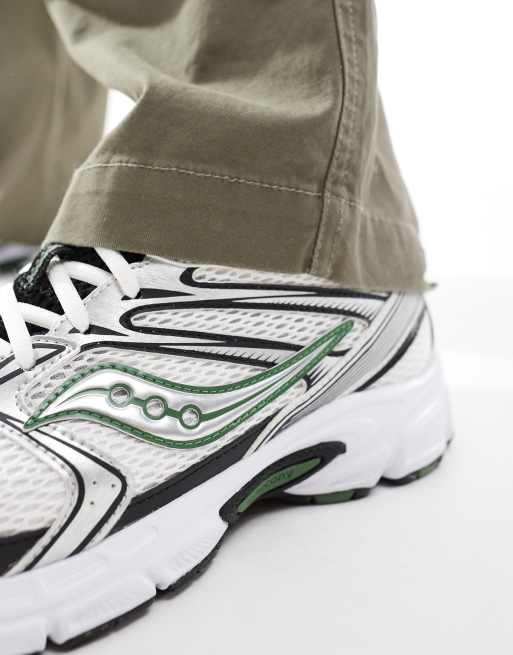 Zapatillas de deporte blancas y verdes Ride Millennium de Saucony, 4 de 5