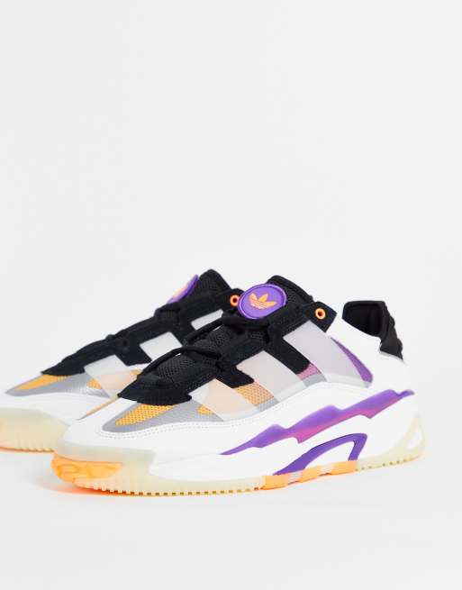 Adidas blancos y outlet violetas