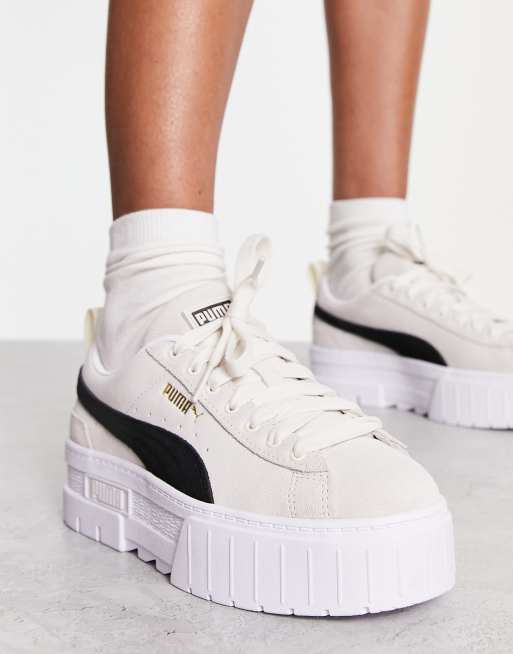 ▷ Zapatillas Plataforma PUMA Mayze Blanco Chica Mujer