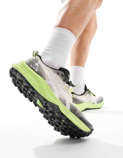 Zapatillas de deporte blanco hueso para carrera de montana Gel Trabuco 12 de Asics
