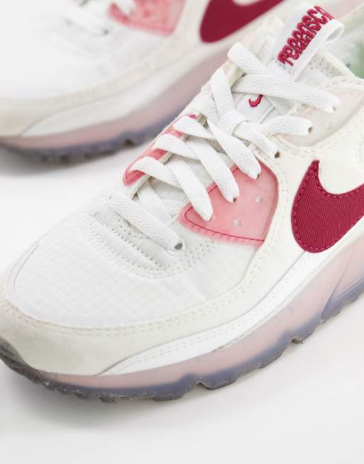 Zapatillas blanco y burdeos Air Max Terrascape 90 de Nike | ASOS