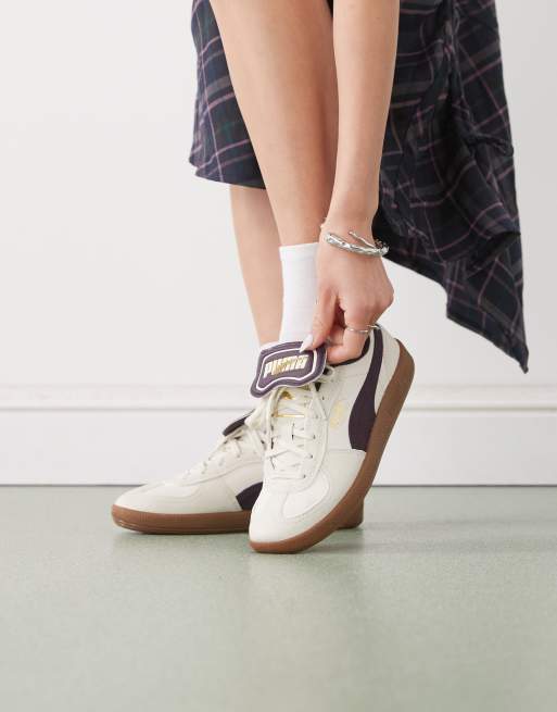 Zapatillas de deporte blanco hueso y color ciruela Palermo Premium de PUMA