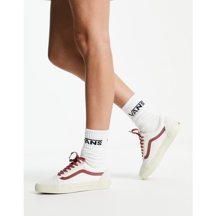 Zapatillas de deporte blanco hueso y color vintage Old Skool de