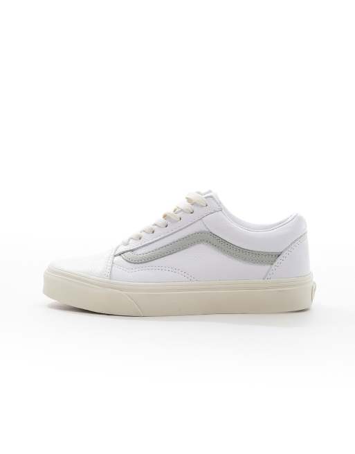 Zapatillas de deporte blanco hueso y gris de estilo vintage Old Skool de Vans
