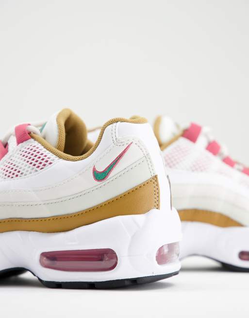 Zapatillas de deporte blanco hueso y marrones Air Max 95 de Nike Air, 4 de 4