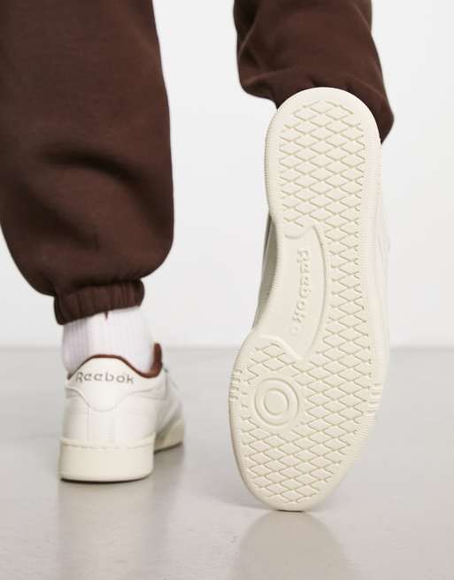 Reebok blancas y marrones clearance