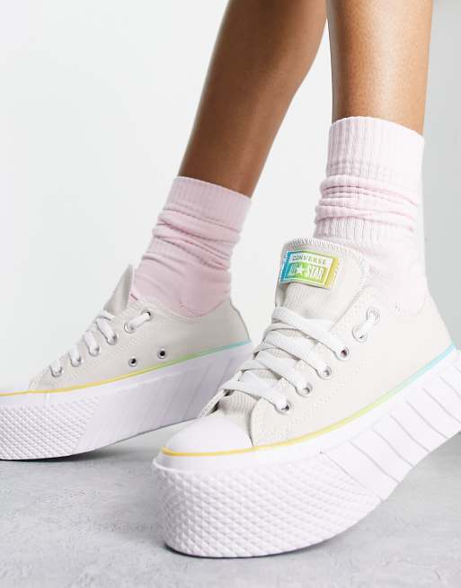 Converse plataforma on sale multicolor