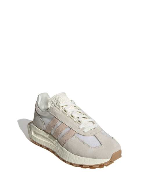 Zapatillas de deporte blanco hueso y naranja claro Retropy E5 de adidas Originals