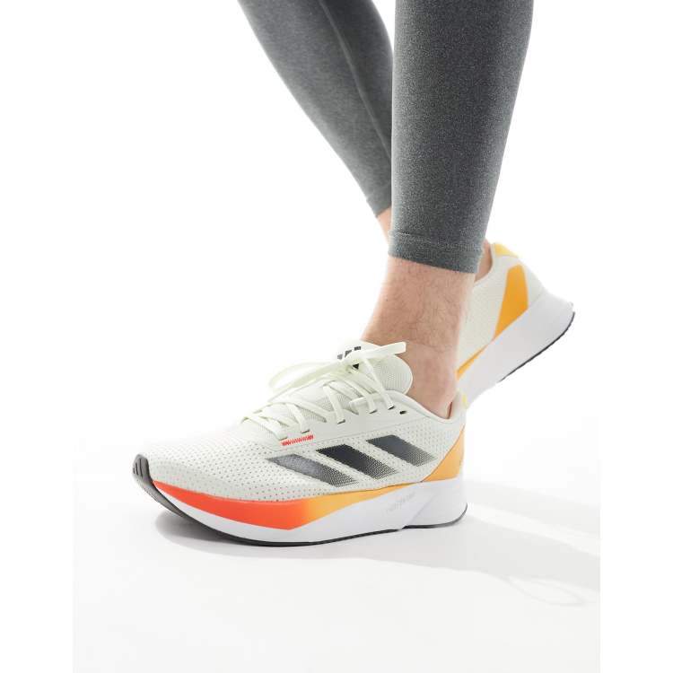 Zapatillas de deporte blanco hueso y rojas Duramo SL de adidas Running ASOS