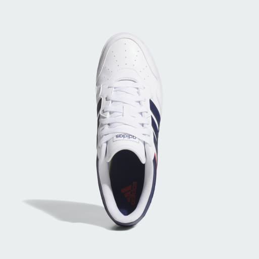 Zapatillas de deporte blanco nube y azul oscuro Hoops 4.0 de adidas Performance, 3 de 4
