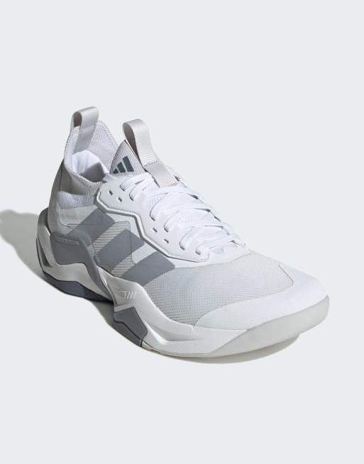 Zapatillas de deporte blanco nube y plateadas Rapidmove ADV 2 HIIT de adidas Performance, 3 de 5