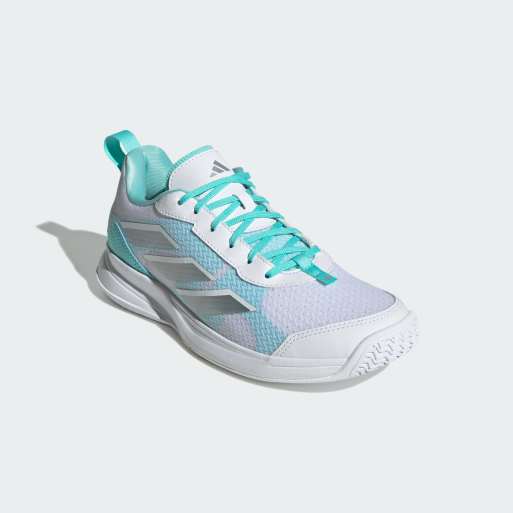 Zapatillas de deporte blanco nube y plateado metalizado para tenis Avaflash Low de adidas Performance
