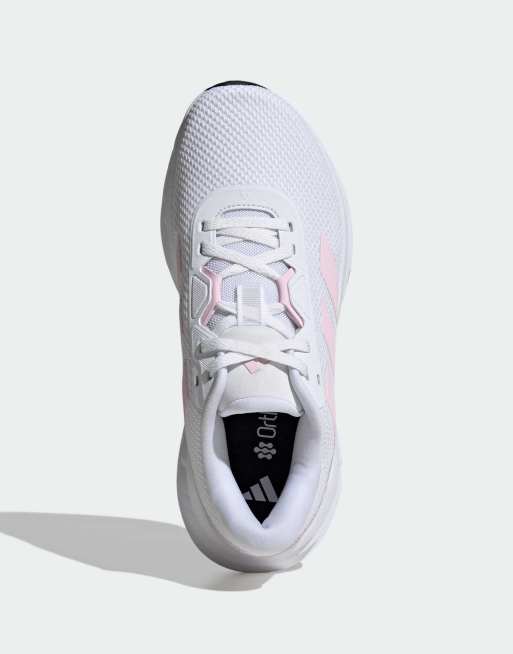 Zapatillas de deporte blanco nube y rosa transparente para correr Galaxy 7 de adidas Performance, 2 de 4